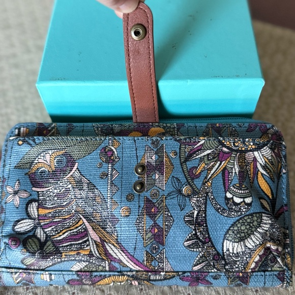Sakroots Smartphone Wallet Wristlet Purse Owl NWOT - Picture 8 of 10